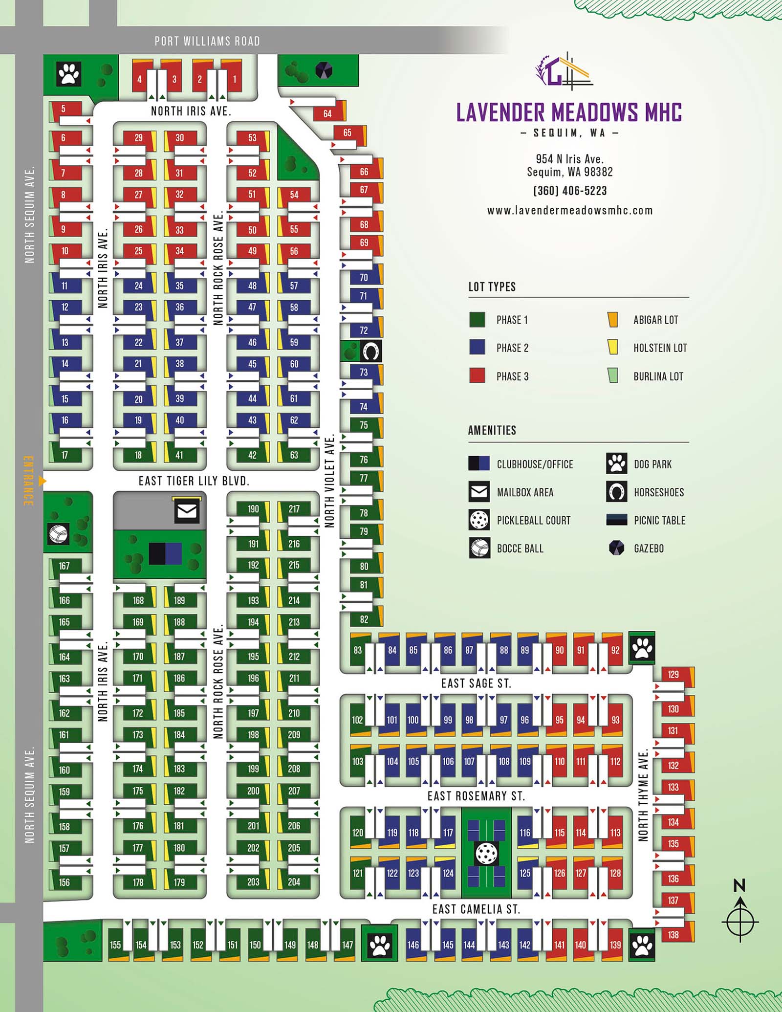 Lavender Meadows Map